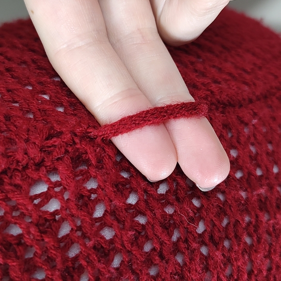Bodycon Sweater Dress in Red - Picture 9 of 13